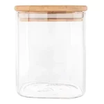 Bambu Kapaklı Cam Kavanoz Saklama Kabı 8,5x6 Cm -bls6580