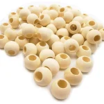 20 Gr (20 Adet) Ahşap Boncuk 15 Mm Çap X 10 Mm Delik Doğal Yuvarlak Ahşap Makrome El İşi Çanta