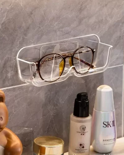 Kendinden Yapışkanlı Şeffaf Gözlük Standı