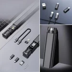 Cep Tipi 60w Bas Aç Type-c,i̇phone Şarj,micro Usb Hızlı Şarj Data Kablo Seti