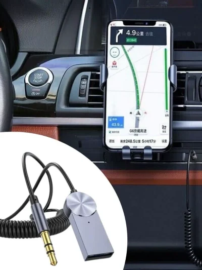 Araba Için Bluetooth Aux Alıcısı Wireless Araç Kiti