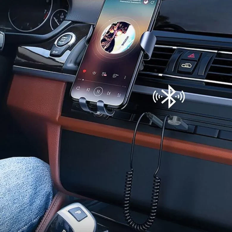 Araba Için Bluetooth Aux Alıcısı Wireless Araç Kiti - Görsel 2