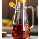 Salkım 900 Ml Bambu Kapaklı Cam Yağdanlık -clkn-1800