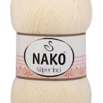 1 Adet Süper İnci El Örgü İpi 100 Gr Krem 256