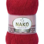 1 Adet Angora Lüks El Örgü İpi Koyu Kırmızı 1175