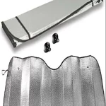 Oto Güneşlik Balonlu Çift Taraflı Alüminyum Folyo Kaplı Oto Güneşlik 130x60 Cm -80740