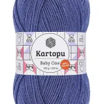 1 Adet Baby One Tüylenmeyen El Örgü İpi Yünü Açık Lacivert K604