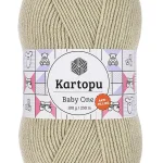 1 Adet Baby One Tüylenmeyen El Örgü İpi Yünü Bej K861