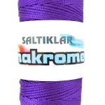 1 Adet Polyester Makrome İpi 4250 Mor 100 Gr