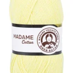1 Adet Madame Cotton El Örgü İpi Yünü 100 Gr 006 Açık Sarı