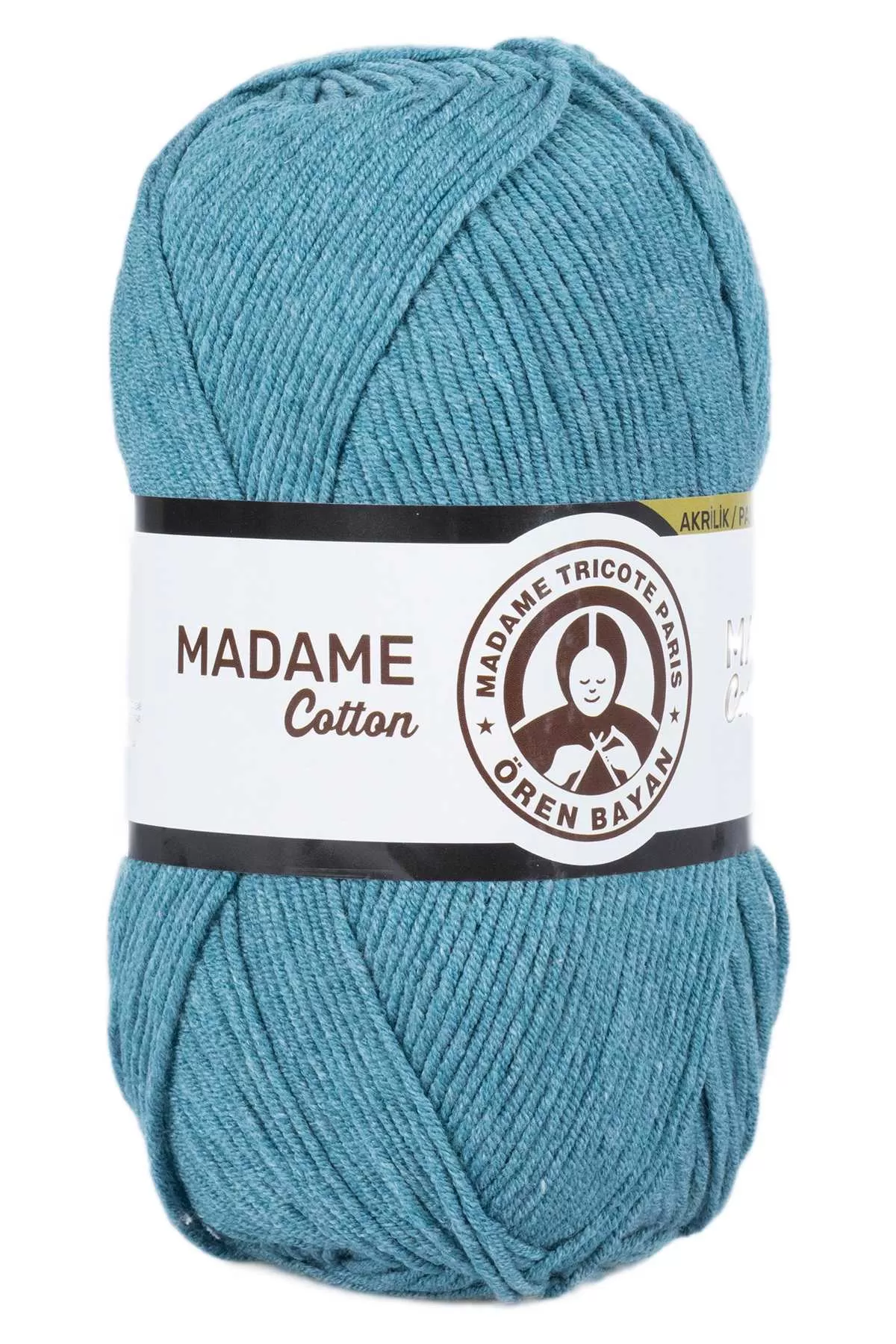 1 Adet Madame Cotton El Örgü İpi Yünü 100 Gr 015 Petrol Yeşil