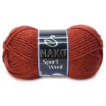 1 Adet Sport Wool Atkı Bere Ceket Yelek Örgü İpi Yünü No: 4409 Kiremit