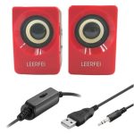 Buffer N62 11 Multimedia Usb Ve Jacklı Mini Hoparlör Yüksek Stereo Ses Sistemi