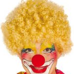 Sarı Renk Kıvırcık Afro Palyaço Seti